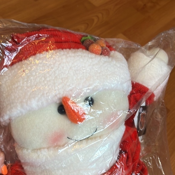 Detroit Red Wings Hockeytown NHL Snowflake Friend Plush Snowman - Picture 4 of 8